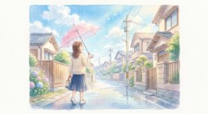 徒然草第四十六段のイメージ3(雨女)